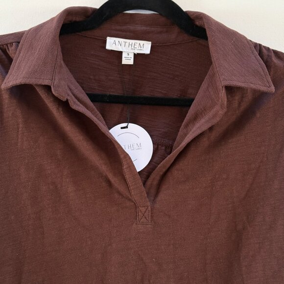 NWT Anthem the Label Long Sleeve Popover Slub Henley. Size Small - Picture 5 of 11
